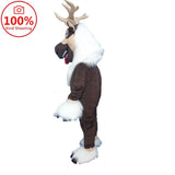 Cartoon Deer Mascot Costume Sven Costume Reindeer Fursuit Costume Furry Adult Dress Outfits Christmas Party Character Mascot -  by FurryMascot - 