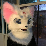 Fox Husky Head Animal Costume Fursuit Animal Head Custom Furry Furry Stage Performance Costumes and Costumes -  by FurryMascot - 