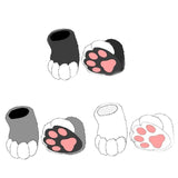 Fursuit Bear Claw Slippers Fuzzy Cosplay Slippers Lion Claw Animal Feet Slippers Funny Paw Monster Shoes for Halloween
