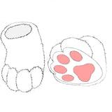 Fursuit Paws Costume Lion Bear Props Animal Feet Slippers One Size Fit Most Adult Teens Halloween Costume Party Supplies -  by FurryMascot - 