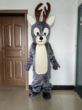 Affordable Grey Deer Mascot Costumes Carnival Party Cosplay Suit