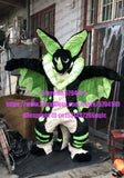3-D Eyes Slim Digitigrade Bent Legs  Black Bat Wing Dragon Dinosaur G6Y REAL Furry Fursuit  Suit Costume Animal Gift -  by FurryMascot - 