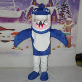 Best on Ali Blue Shark Mascot Costume Cosplay Fursuit Party Fancy Dress Outfit Halloween Adults Character Advertising Parade New