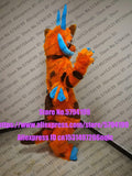 Customized Available REAL PHOTO DRAGON ORANGE full sets  husky dog  Suit  fursuit CAT wolf Costume fox Party Carnival Gift -  by FurryMascot - 