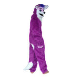 Can Move Mouth Purple Fox Mascot Costume Fursuit Cosplay Animal Party Game Animal Fancy Dress Adults Size Advertising Halloween -  by FurryMascot - 