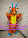 Customized Available REAL PHOTO DRAGON ORANGE full sets  husky dog  Suit  fursuit CAT wolf Costume fox Party Carnival Gift -  by FurryMascot - 