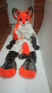 Orange Fox Cat Fursuit Kigurumi Furry Costumes Furries