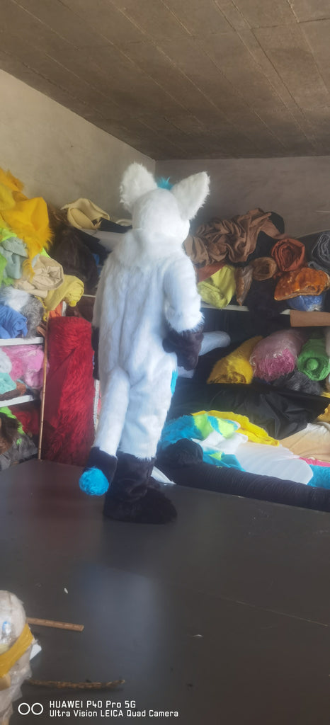 White Fox Cat Prop Fursuit Kigurumi Furry Fursona Costumes Furries main image 1