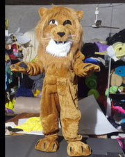 Happy Lion Mascot Costumes Adult Carnival Party Cosplay Suit