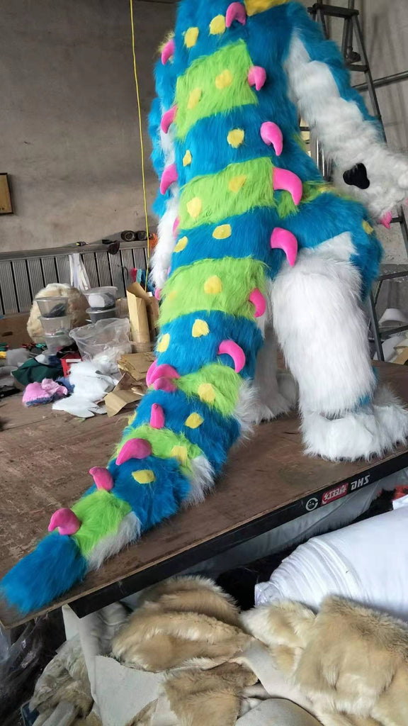 Blue Dog Fox Kigurumi Furry Fursuit Costumes Furries Suit main image 1