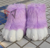 New Gray Purple Brown Beast Fursuit Cosplay Beast Claw Foot Nails Covers Costume Accessories Custom Made -  by FurryMascot - 