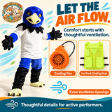 Premium Team Sports Mr. Barrelman Cheerleading Bernie Brewer Mascot Costumes School Games Sporting Events Pep Rally