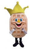 The Waffle Spot Sir Waffleot Dinner Cookie Mascot Costume Party Carnival Mascotte Costumes