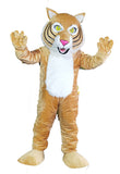 Tan Bobcat Waver Mascot Costumes Carnival Party Cosplay Suit