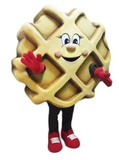 Waffle Dinner Cookie Mascot Costume Party Carnival Mascotte Costumes