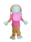 Skpe Pink Police Dog Suit Animal Mascot Costume Party Carnival Mascotte Costumes Adults Large