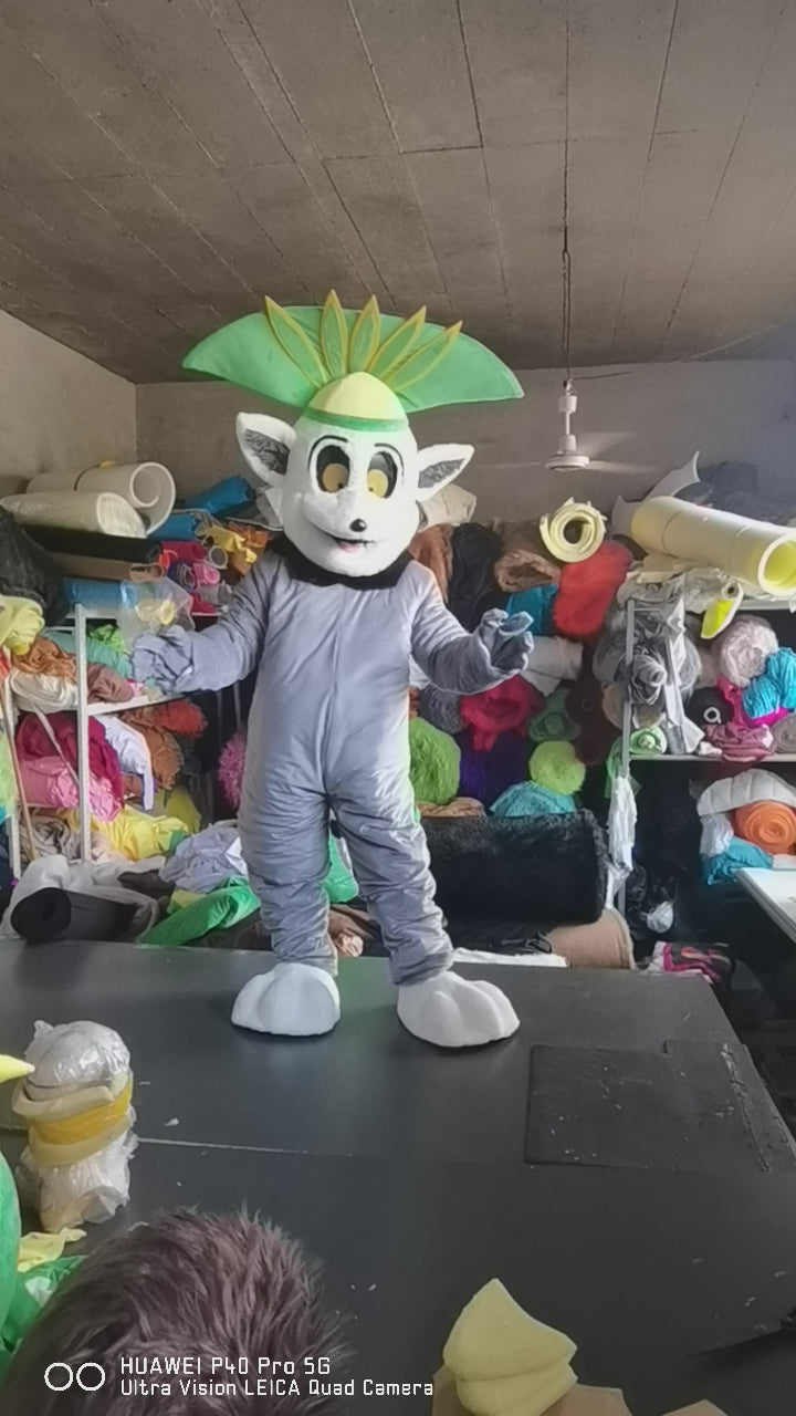 Adult Madagascar King Julian Lemur cartoon Mascot Costume Mascotte  Christmas carvinal party for Halloween event