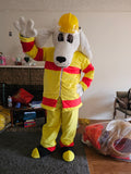 Firedog Fire Dog Puppy Mascot Costumes Carnival Party Cosplay Suit Proudly Made in the USA 🇺🇸
