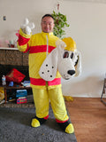 Firedog Fire Dog Puppy Mascot Costumes Carnival Party Cosplay Suit Proudly Made in the USA 🇺🇸