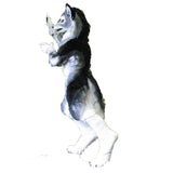 Werwolf WF02 Schwarzer Wolf Digitigrade Hund Fuchs Fursuit Kostüme Teenager- und Erwachsenenkostüm