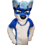 Blue Husky Dog Doberman Costume Fursuit Suit - FURSUIT by FurryMascot - DOG FURSUIT, Straight legs Fursuit