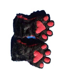 Black Red Fursuit Paw Costume Fox Party Carnival Gift Gloves Paws