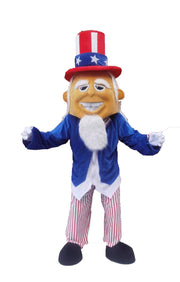 Uncle Sam Maskottchen-Kostüm für den Kindergeburtstag für Erwachsene