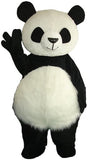 FurryWu Neues Panda-Bär-Vögel-Maskottchen-Kostüm, Erwachsenengröße, Mascotte Mascota, Karnevalsparty, Cosply-Kostüm, Kostümanzug