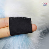 Fursuit Tail Fur Partial Furry Tail for Cosplay Party Costume for Kids Adults (Light Blue) -  by FurryMascot - 