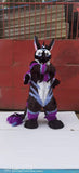 Black Dragon Huksy Dog Fursuit Fullsuit Teen Costumes Child Full Furry Suit Furries Anime Digitigrade Costume Bent Legs Angel Dragon -  by FurryMascot - 