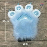 Furryvalley Fursuit Paws Furry Partial Cosplay Fluffy Claw Gloves Costume Lion Bear Props for Kids Adults (Light Blue) -  by FurryMascot - 