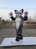 FurryWu 100% ORIGINAL PHOTO Grey Cat Huksy Dog Fursuit Teen Costumes Child Full Furry Suit Fursona Kigurumi Digitigrade Anime -  by FurryMascot - 