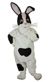 Schwarz-weißer Kaninchenanzug, Tiermaskottchen-Kostüm, Party, Karneval, Maskottchen-Kostüme