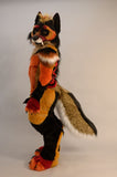 Werewolf WF03 Black Wolf Digitigrade Dog Fox Fursuit Costumes Suit Furries Anime Teen & Adult Costume - FURSUIT by FurryMascot - Digitigrade Fursuit, WOLF FURSUIT