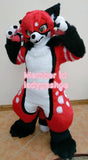 Professional Best Quality on Ali Birthday Party Red Fox Complete Costume Furry Cosplay  Fancy Dress Christmas Adult Size