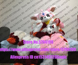 Maßgeschneidert verfügbar ECHTES FOTO dx0061 Kopf KATZE komplettes Set Husky Hund Anzug Fursuit Kostüm Fuchs Party Karneval Geschenk