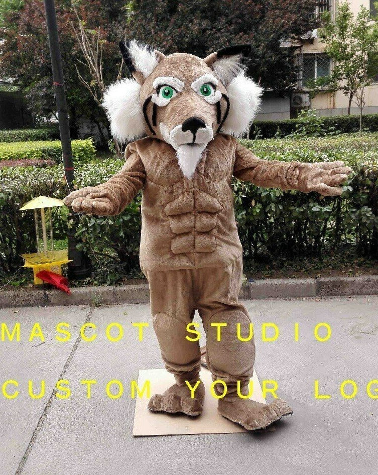 2020 Bobcat Mascot Costume Cosplay Party Game Dress Outfit Advertising ...