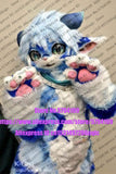 Maßgeschneidert verfügbar ECHTES FOTO dx006 Kopf KATZE komplette Sets Husky Hund Anzug Fursuit Kostüm Fuchs Party Karneval Geschenk