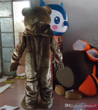 Animal Brown Bear Mascot Christmas Fierce Bear Costume Christmas Birthday New Year Party Fancy Dress Free Shipping -  by FurryMascot - 