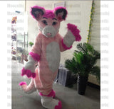 Brand New Pink Husky Dog Fox Fursuit Mascot Costume Fancy Dress Cosplay Birthday Party Cosplay Factory Store -  by FurryMascot - 