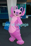 Best Quality on  Pink Bat Fursuit Complete Suit Mascot Costume Cosplay Party Fancy Dress Birthday