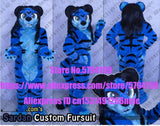 Maßgeschneidert verfügbar ECHTES FOTO KATZE komplettes Set Husky Hund Anzug Fursuit BJ0049 Kostüm Fuchs Party Kostüm Karneval Geschenk