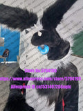 Maßgeschneidert verfügbar ECHTES FOTO dx0024 Kopf KATZE komplette Sets Husky Hund Anzug Fursuit Kostüm Fuchs Party Karneval Geschenk