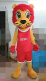 Cartoon Red Lion Mascot Costume Suits Cosplay Party Game Dress Apparel Cartoon Character Birthday Clothes Easter Adults Fursuit