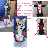 3-D Eyes Fursuit Fullsuit Huksy Dog Costumes Full Furry Suit Furries Anime BJ0016 Teen Costumes Full Furry Suit FOR Child Adult -  by FurryMascot - 