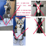 3-D Eyes Fursuit Fullsuit Huksy Dog Costumes Full Furry Suit Furries Animie BJ100 Teen Costumes Full Furry Suit FOR Child Adult -  by FurryMascot - 