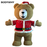 Advertising Teddy Bear Polar Bear Koala Fursuit Halloween Cosplay Inflatable Costume Mascot 2M/2.6M/3M Tall Adult Outfit -  by FurryMascot - 