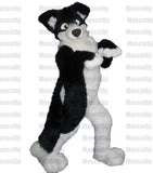 Maßgeschneidertes Unisex HUSKY DOG FURSUIT Maskottchen Kostüm Cosplay Furry Party Kleid Outfits Geburtstag Karneval Alle Größen 