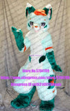 Customized Available REAL PHOTO green CAT h7 full sets  husky dog  Suit  fursuit  Costume fox Party Fancy Dress Carnival Gift -  by FurryMascot - 