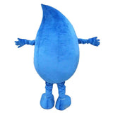 Blue Water Drop Mascot Costume Fancy Dress Cartoon Adversiting Adults Parade -  by FurryMascot - 
